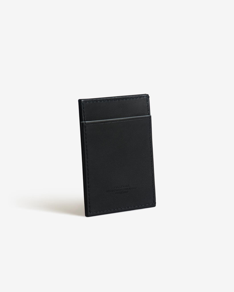 Tarjetero piel hombre Doble L - A - D® - Vista tres cuartos