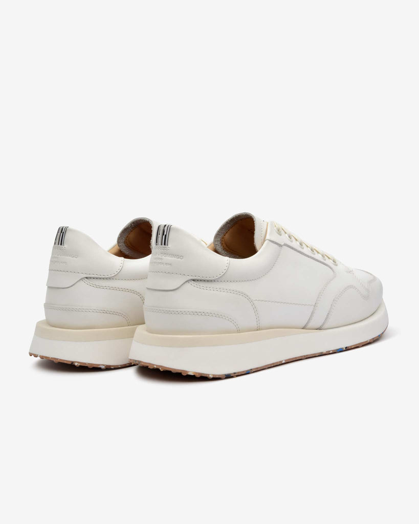 Tenis blancos de piel para hombre Jueves | L - A - D ®