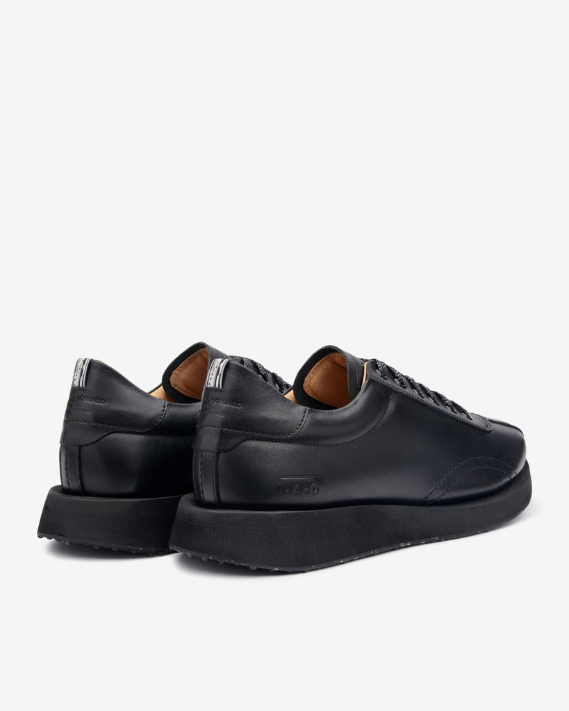 Tenis de piel hombre Lunes Completamente Negro | L - A - D ®