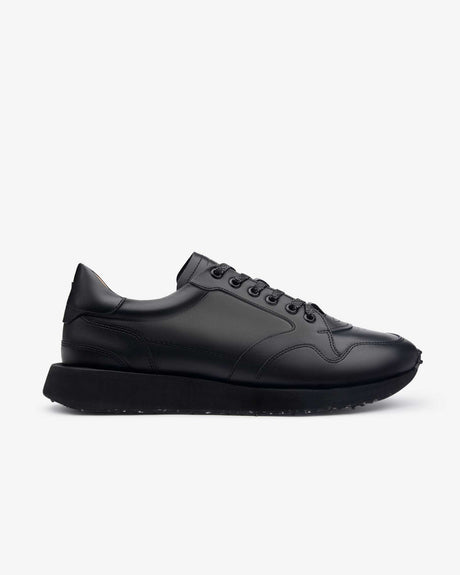 Tenis piel hombre Jueves Completamente Negro | L - A - D ®